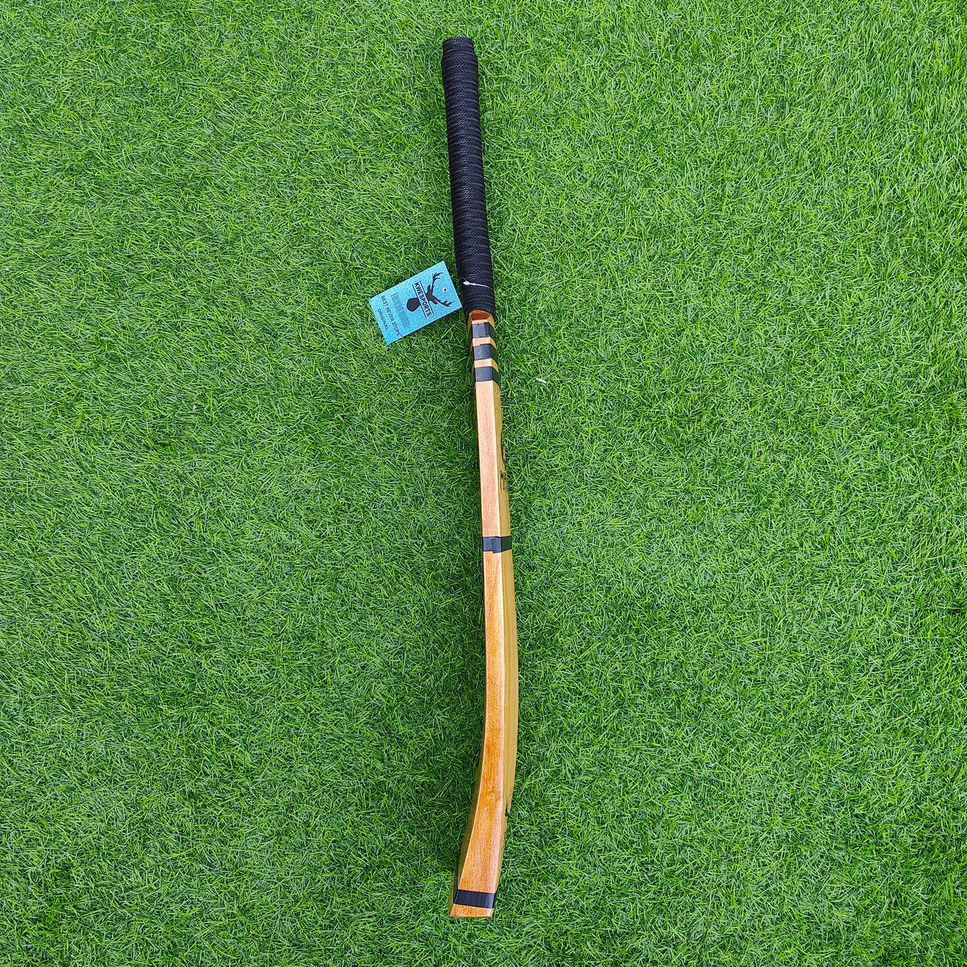 KWE Sports Black Mamba bat Kashmir Willow Hard Tennis Bat (Golden)