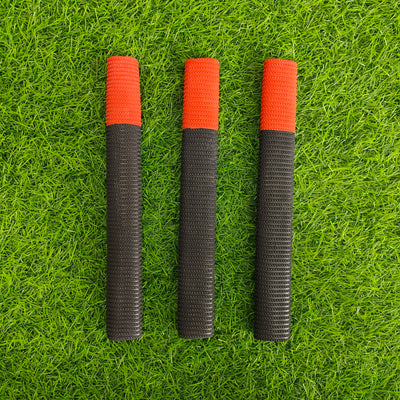 BANDOOK TRACTION CRICKET BAT GRIP - (RED-BLACK COLOR PACK OF 12)