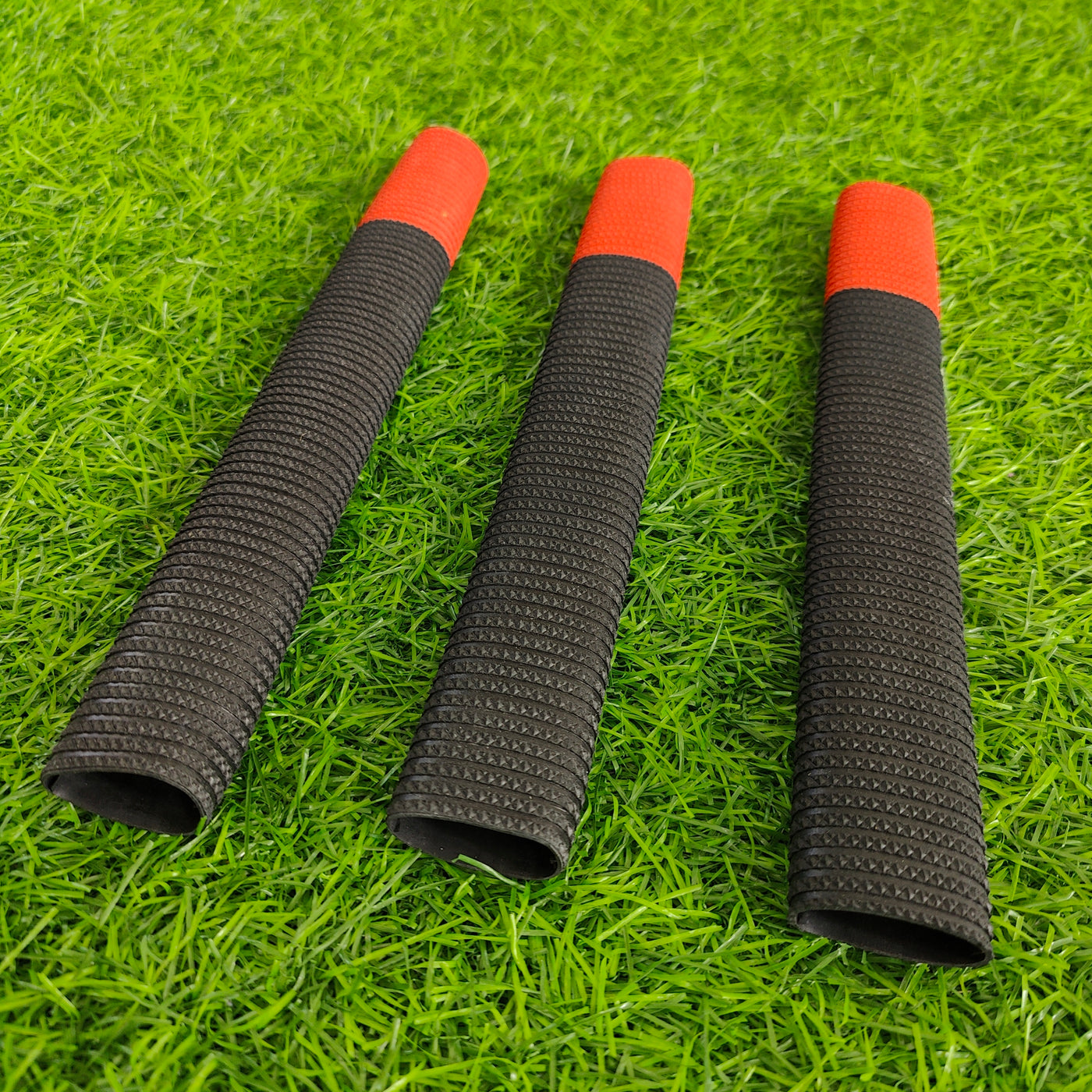 BANDOOK TRACTION CRICKET BAT GRIP - (RED-BLACK COLOR PACK OF 12)